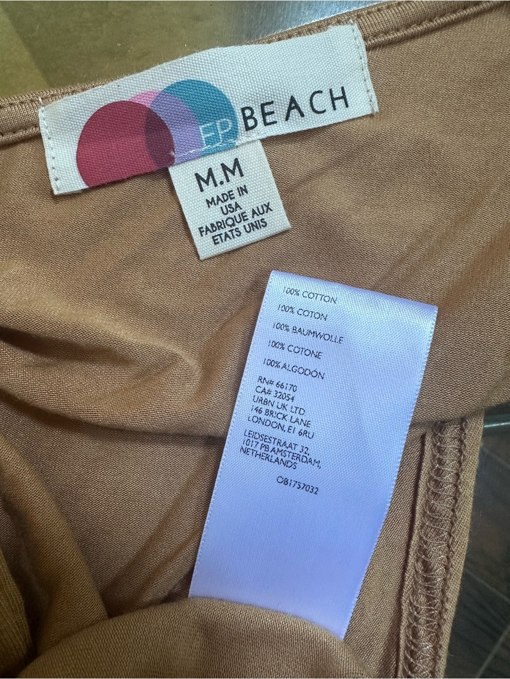 Free People Beach FP New W/Out tags Carmel Coverup dress shirt one shoulder M - Picture 5 of 5